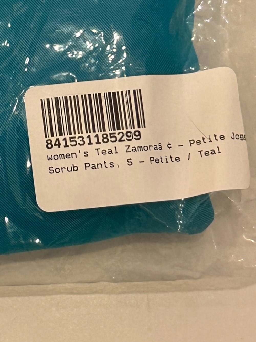 Figs Scrub Set. Teal. Size Small - Picture 4 of 4